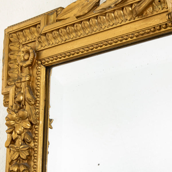 Louis XVI Gilt Wood Mirror