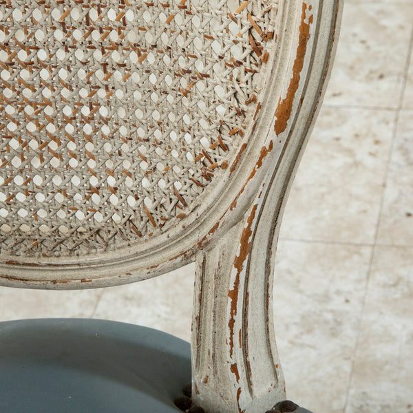 Eight Medallion Back Chairs