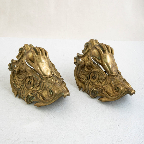 Pair of Bronze Billiard Pocket