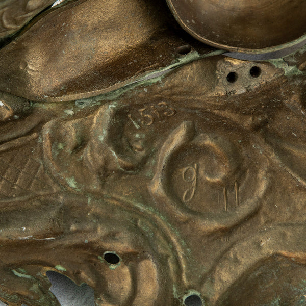 Pair of Bronze Billiard Pocket