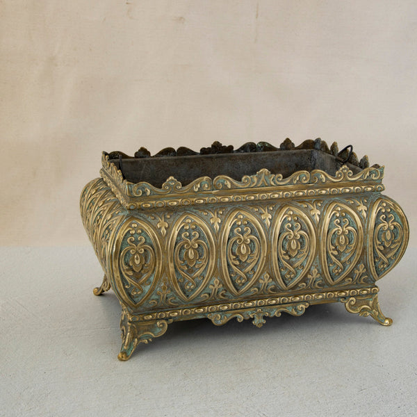 Bronze Repousse Cachepot