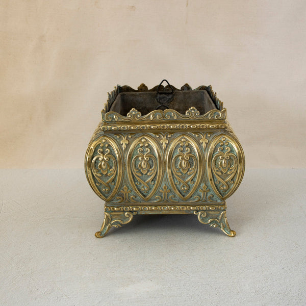 Bronze Repousse Cachepot