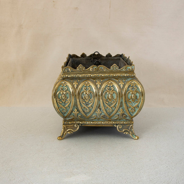 Bronze Repousse Cachepot