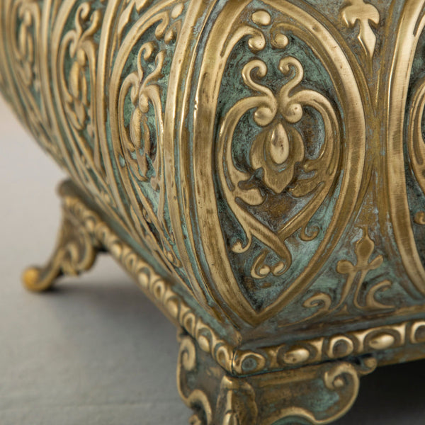 Bronze Repousse Cachepot