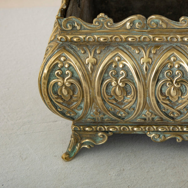 Bronze Repousse Cachepot
