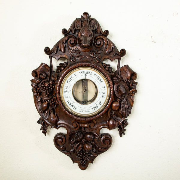 Black Forest Barometer and Clock