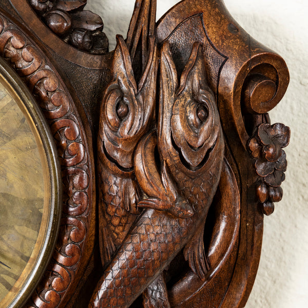 Black Forest Barometer and Clock