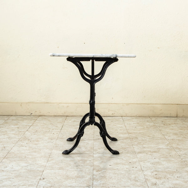 Iron and Marble Bistro Table