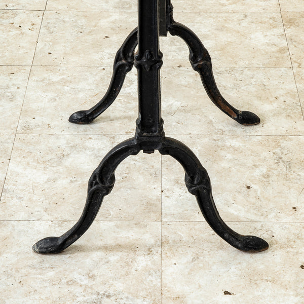 Iron and Marble Bistro Table