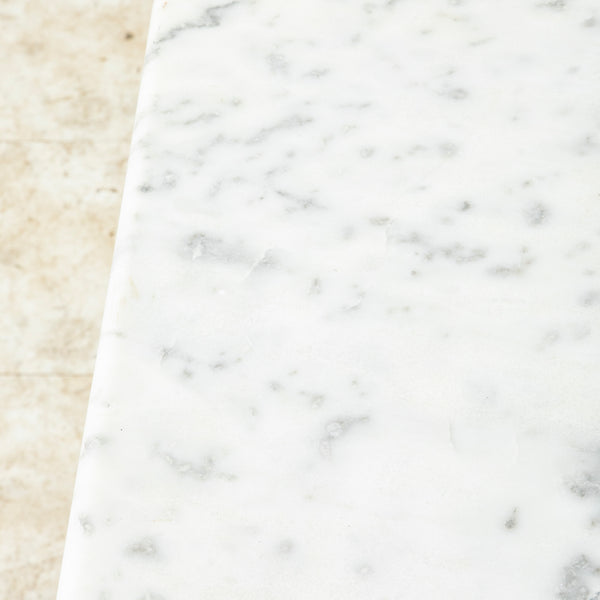 Iron and Marble Bistro Table