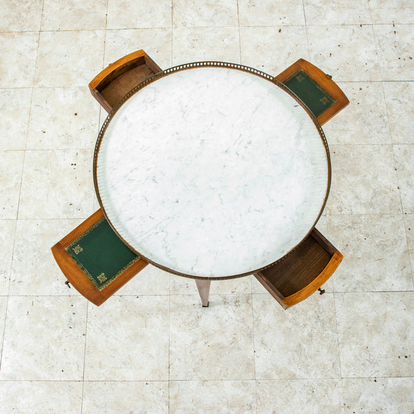 Marquetry Table Bouillotte