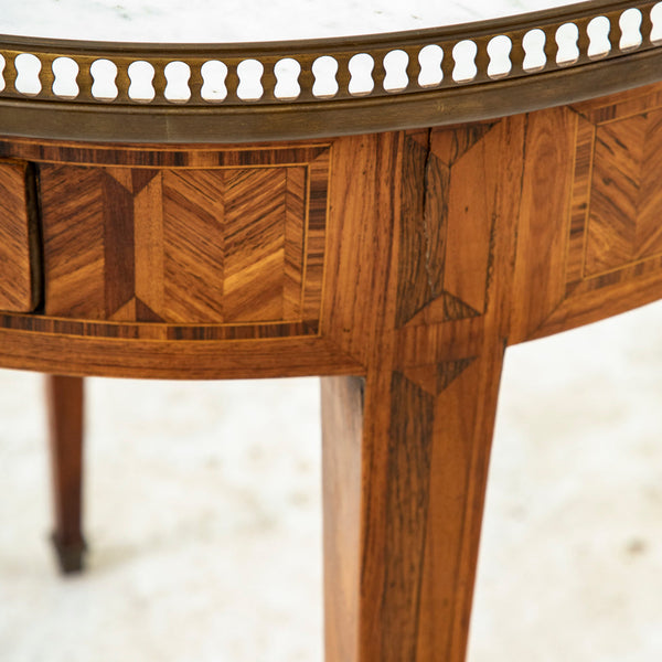 Marquetry Table Bouillotte