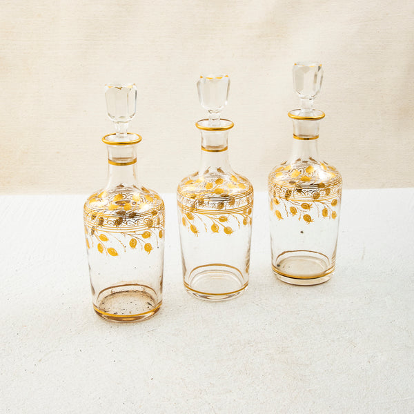 Set of Three Perfume Carafes