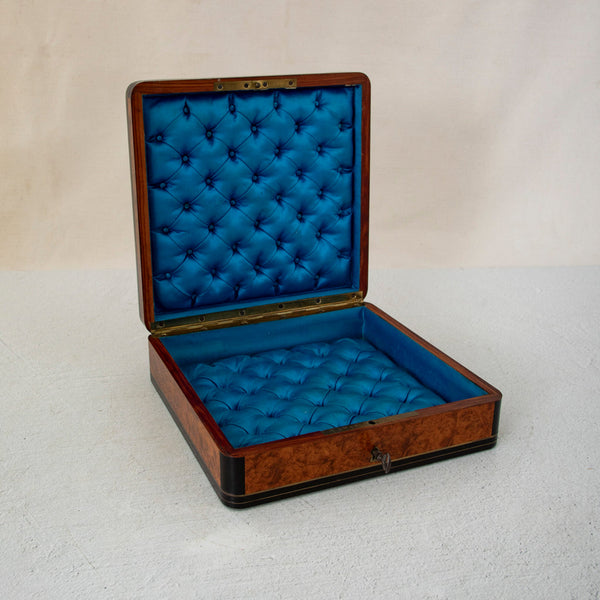 Marquetry Box Signed Tahan