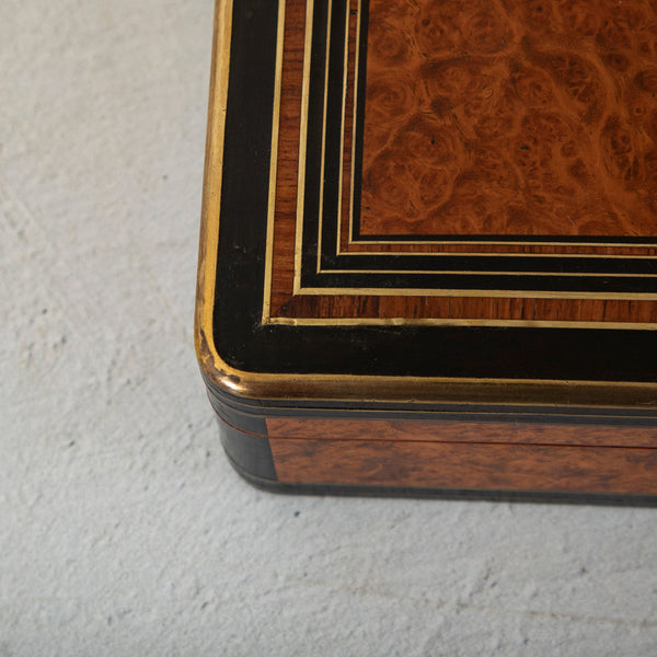 Marquetry Box Signed Tahan
