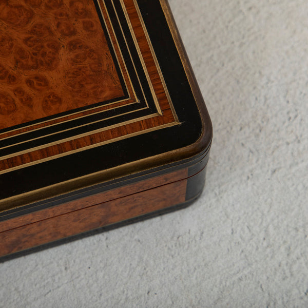 Marquetry Box Signed Tahan
