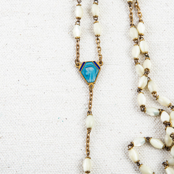Mother of Pearl Rosary Case
