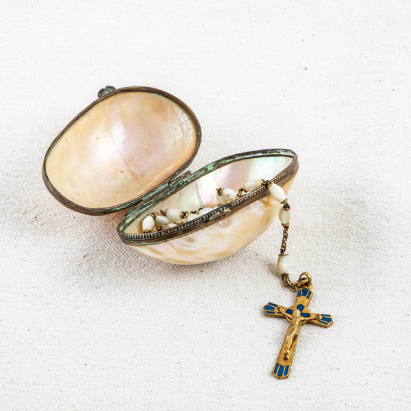Mother of Pearl Rosary Case