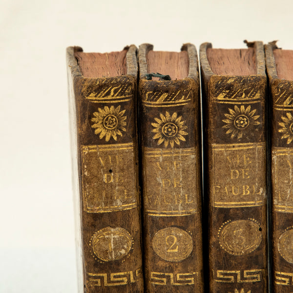 Set of Six Leather Books