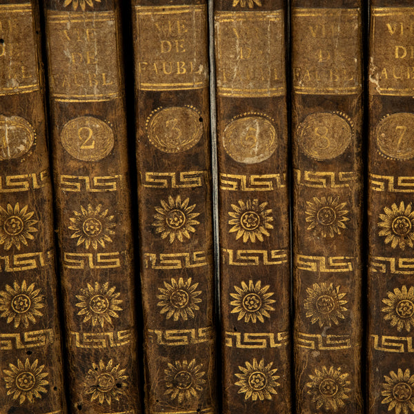 Set of Six Leather Books