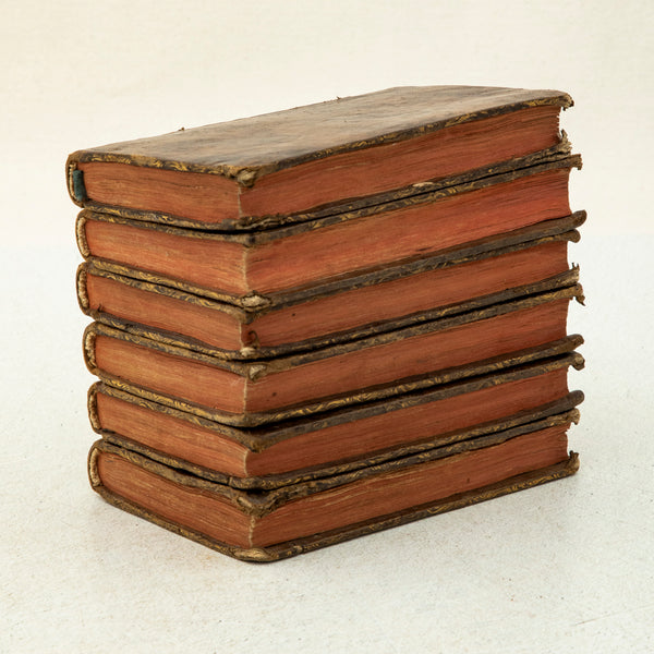 Set of Six Leather Books