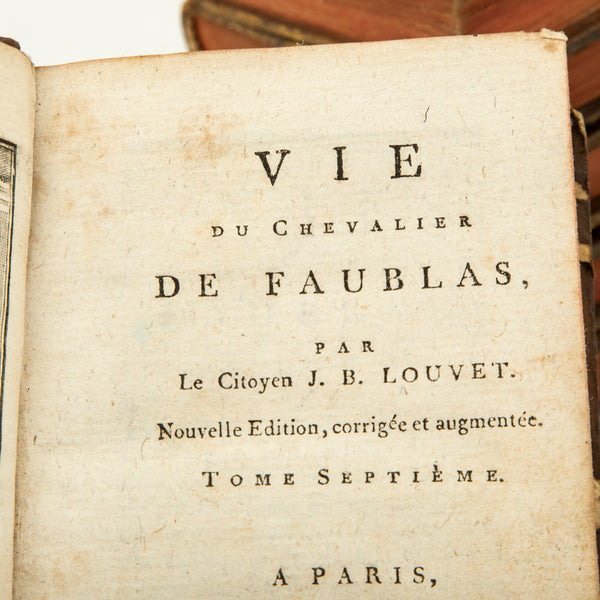 Set of Six Leather Books