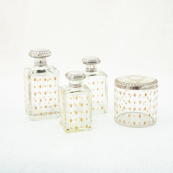 Set of Crystal Vanity Bottles