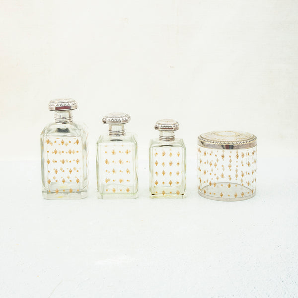 Set of Crystal Vanity Bottles
