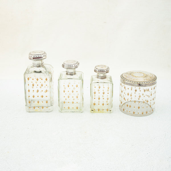 Set of Crystal Vanity Bottles