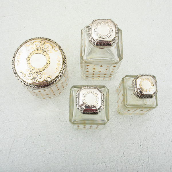 Set of Crystal Vanity Bottles