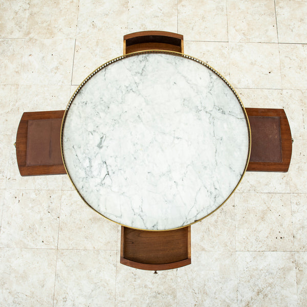 Marquetry Table Bouillotte