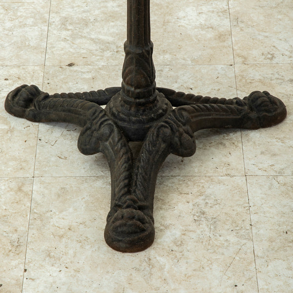 Iron and Marble Bistro Table