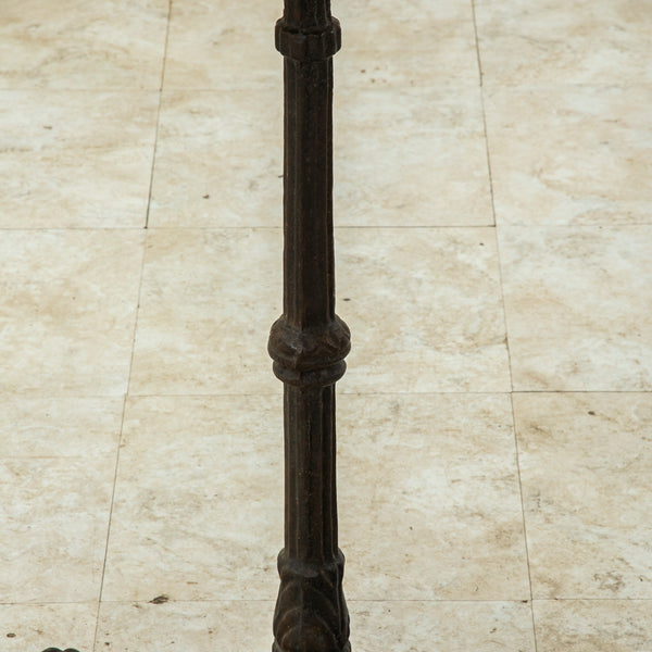 Iron and Marble Bistro Table