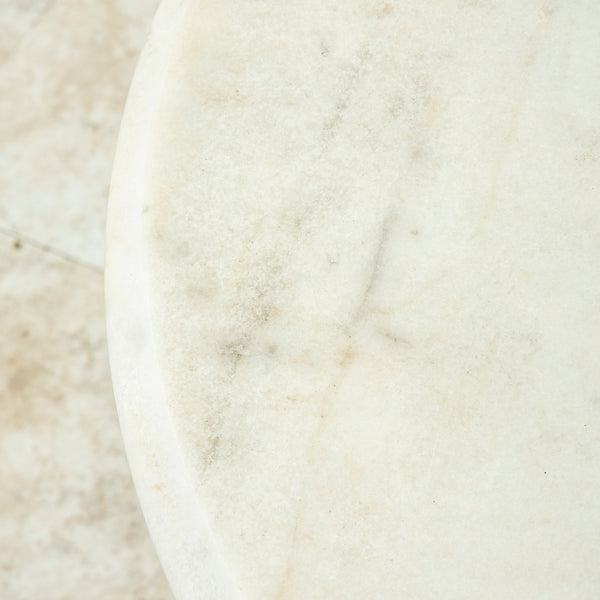 Iron and Marble Bistro Table