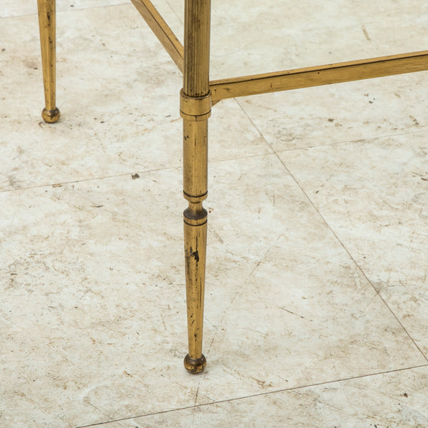 Brass and Glass Side Table