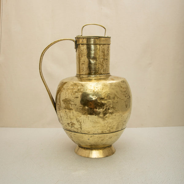 Brass Milk Can With Lid