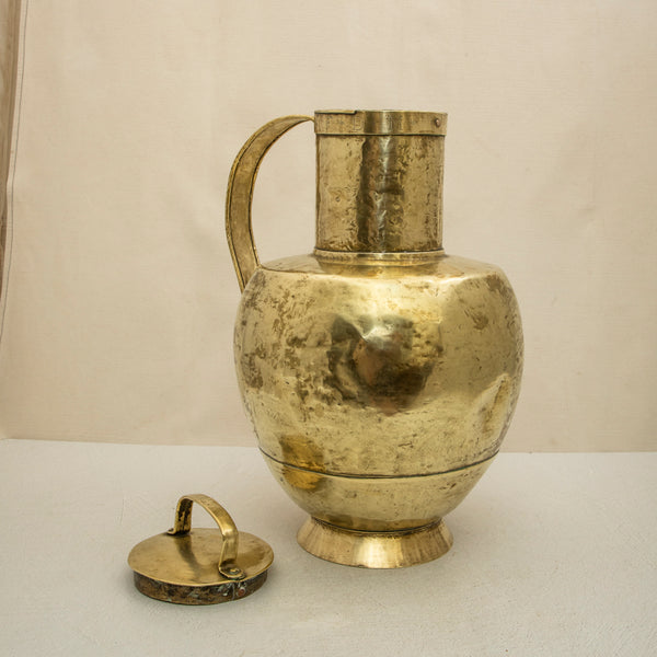 Brass Milk Can With Lid