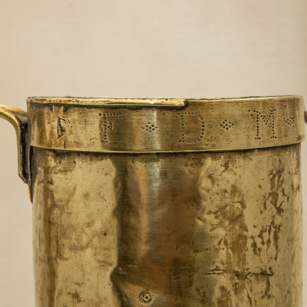 Brass Milk Can With Lid