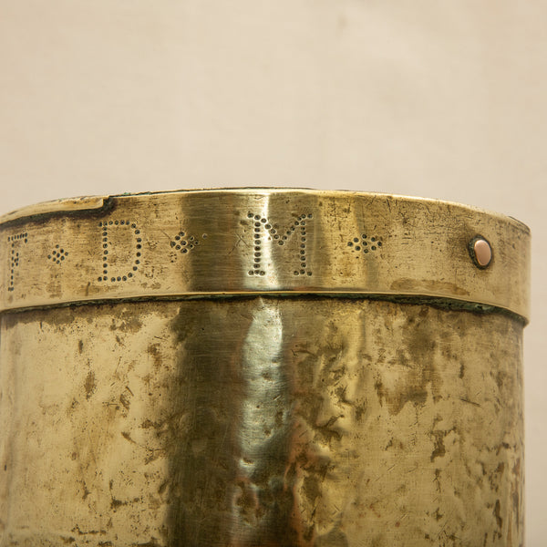 Brass Milk Can With Lid