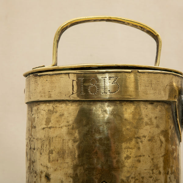 Brass Milk Can With Lid
