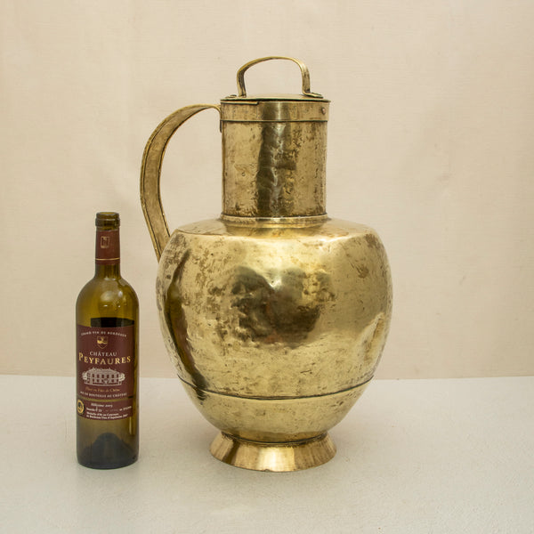 Brass Milk Can With Lid