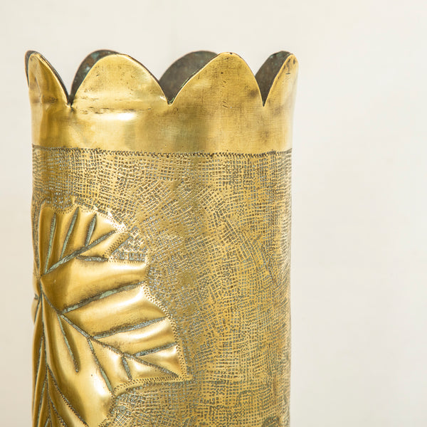 Pair of Trench Art Vases