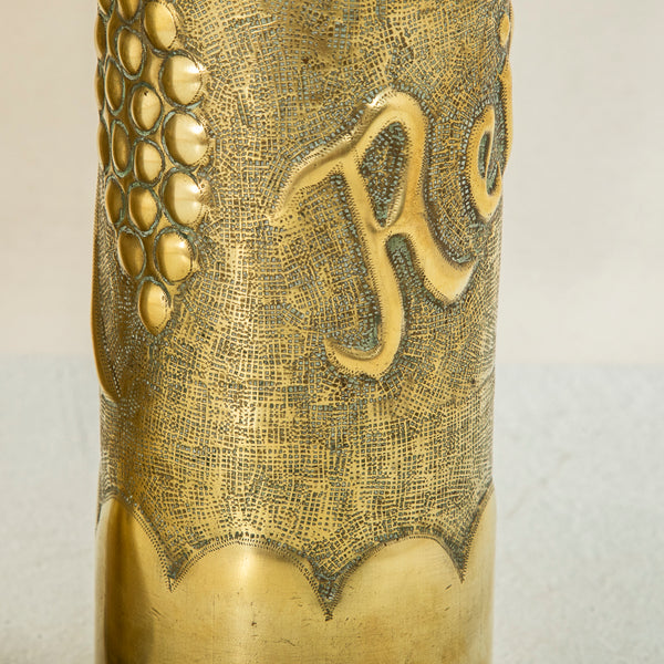 Pair of Trench Art Vases