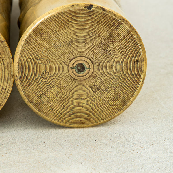 Pair of Trench Art Vases