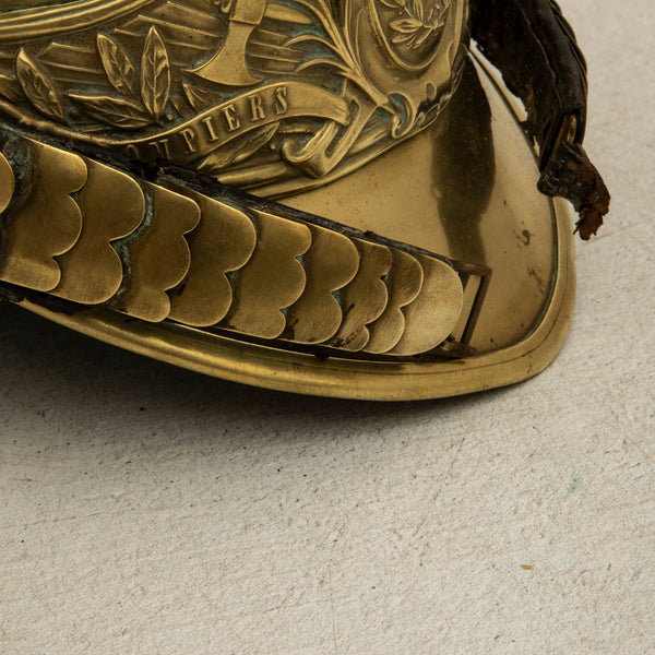 Brass Fireman's Helmet