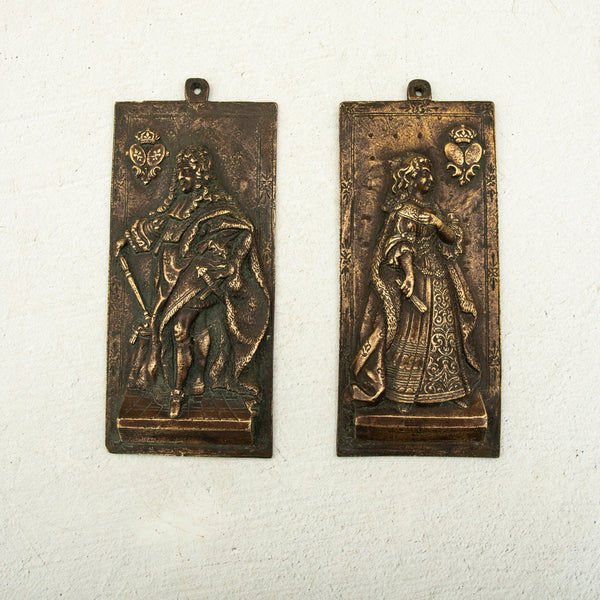 Pair of Bronze Plaques