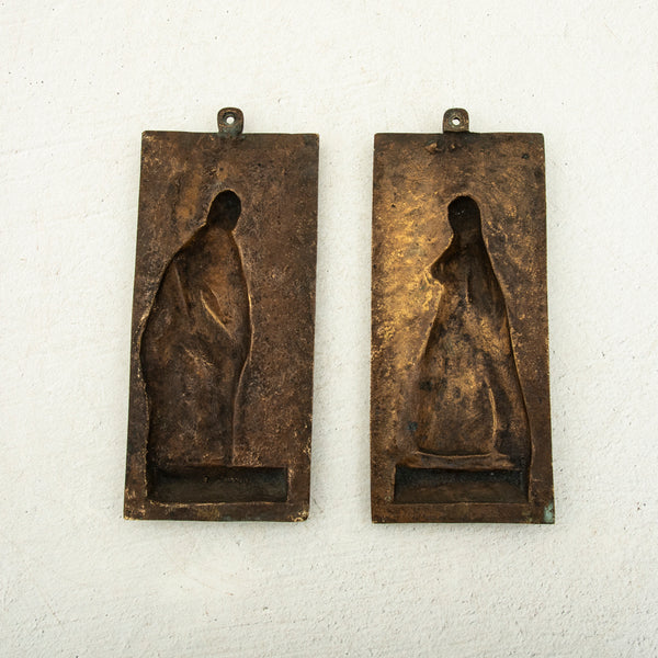 Pair of Bronze Plaques