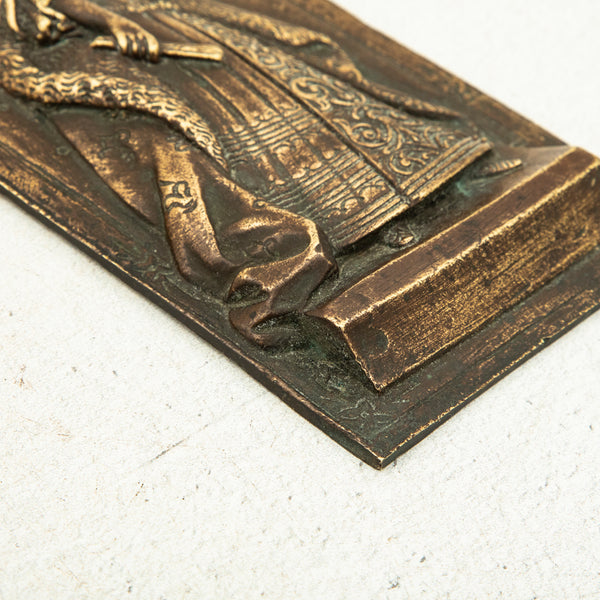 Pair of Bronze Plaques
