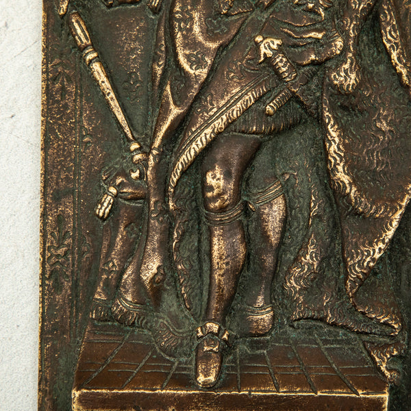 Pair of Bronze Plaques