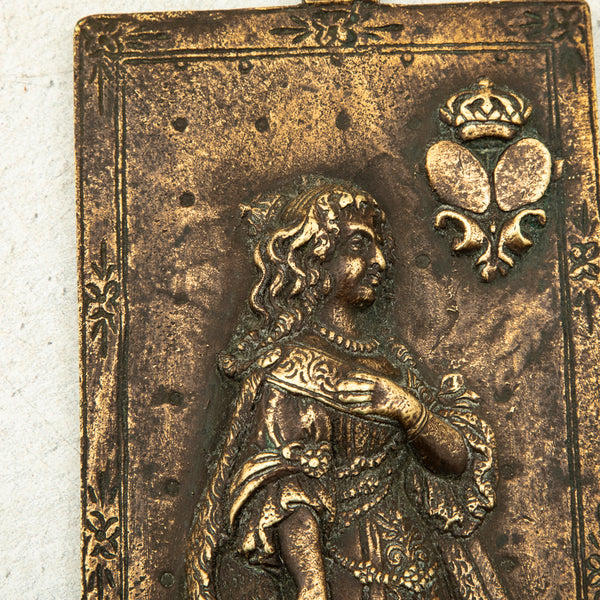 Pair of Bronze Plaques